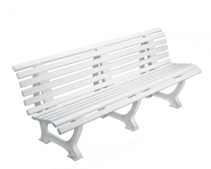 Sportplatz Sitzbank *Athletico* 200 cm weiß