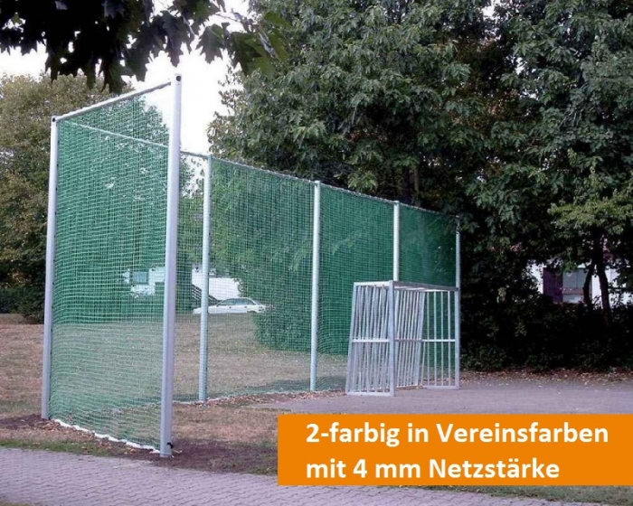 Ballfangnetz 2-farbig in Vereinsfarben