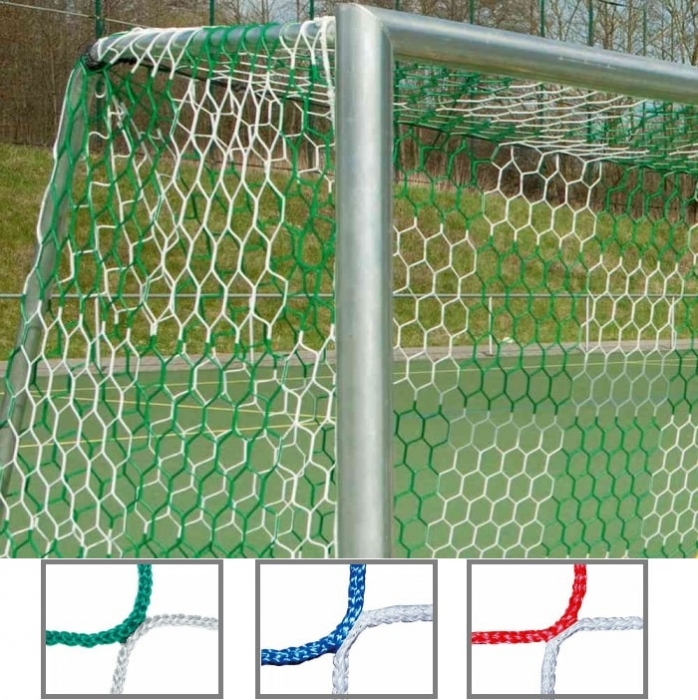 Tornetz 5,15 x 2,05 m für Jugendtor 2-farbig Schachbrettmuster Tortiefe oben 100 cm unten 100 cm