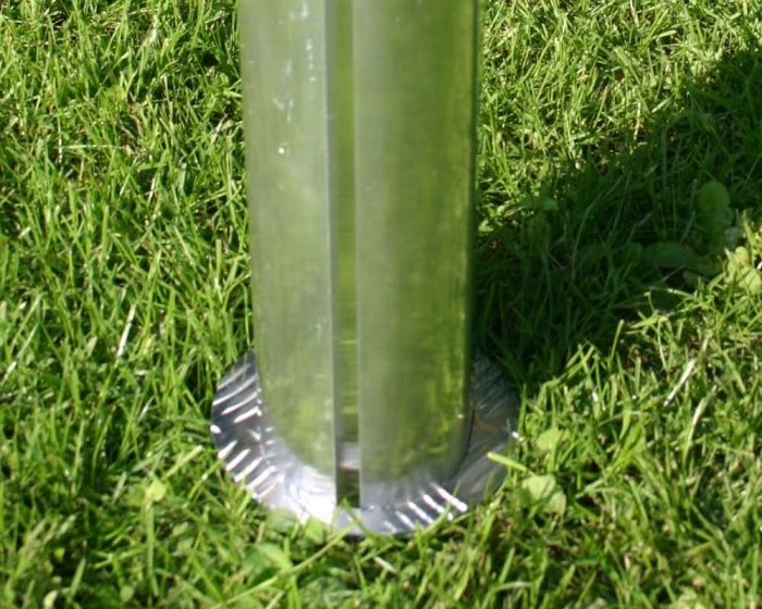 Pfostenmanschette für  Oval-Profile 120 x 100 mm