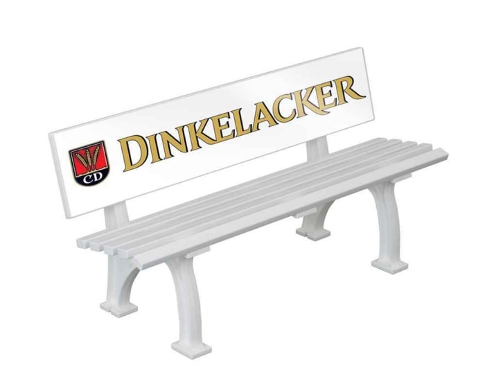 Spieler- und Trainerbank mit GFK Rückenlehne