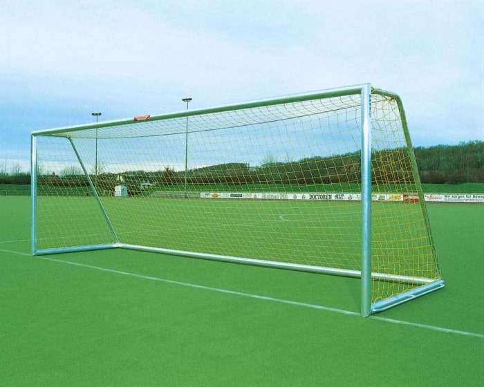 Freistehendes Fußballtor 7,32 x 2,44 m   Aluminium vollverschweißt  Netztiefe 80/200 cm